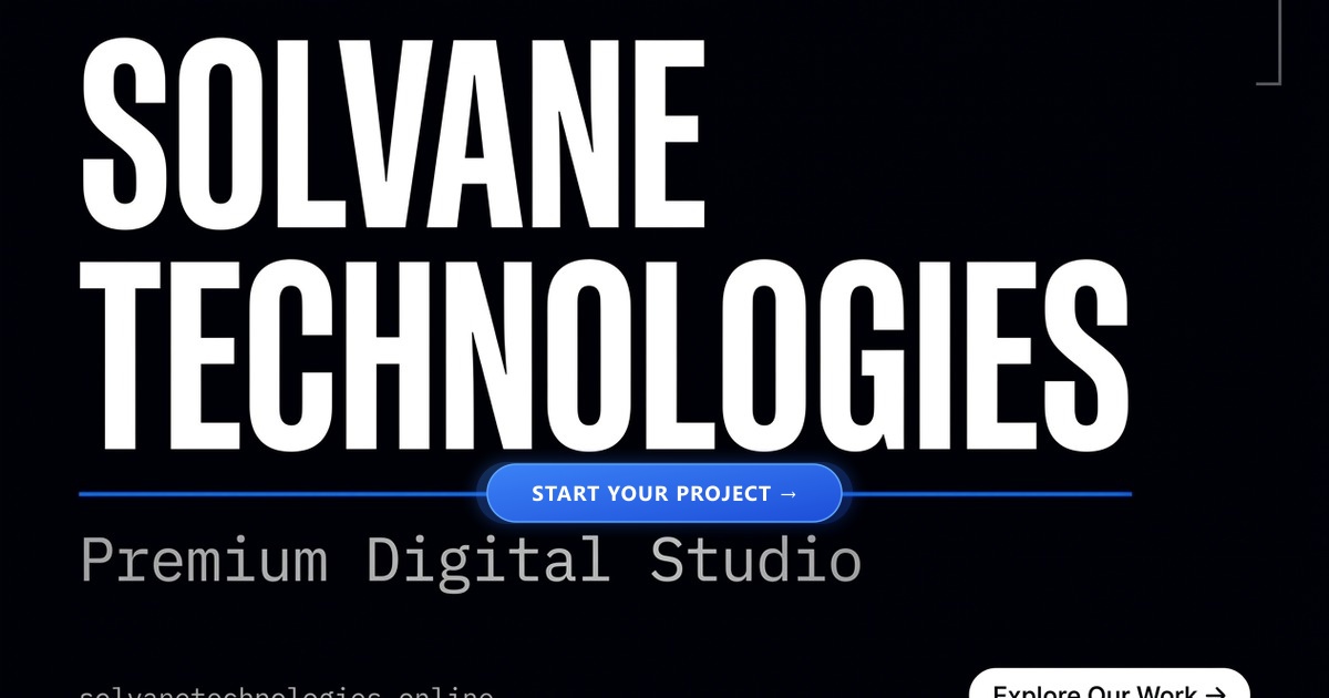 Solvane Technologies preview